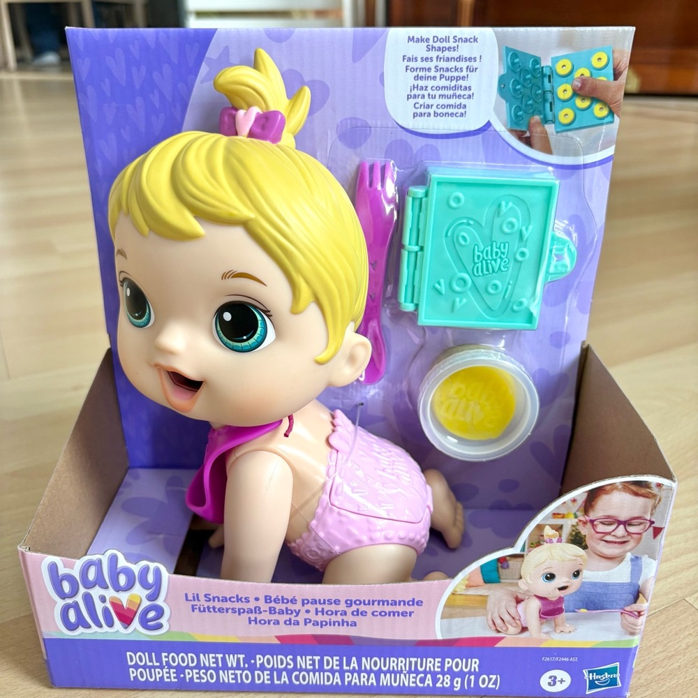 Baby Alive Lil Snacks Doll 8”